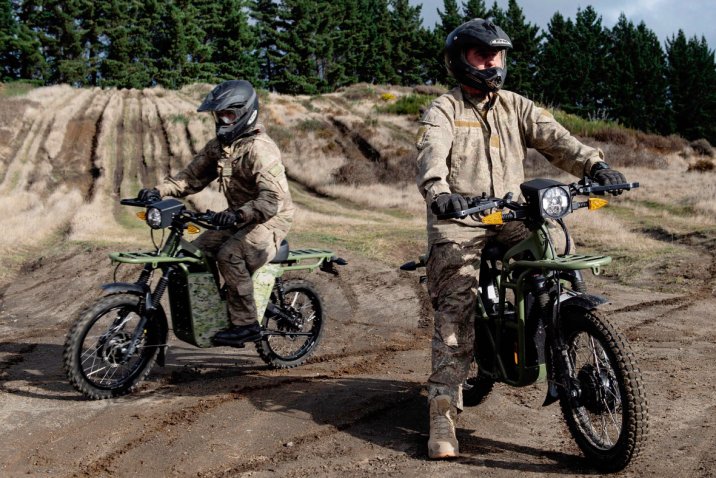 The NZDF announced on 27 July that it has begun trialling electric utility motorbikes to determine their suitability for military use. (NZDF)