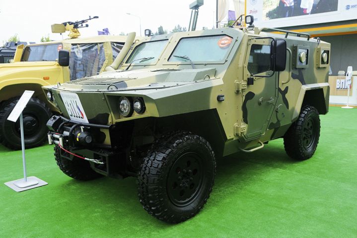 VPK unveiled the Strela 4×4 light amphibious armoured vehicle at Army 2020. (Nikolai Novichkov)