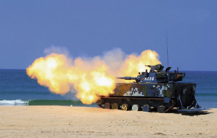 Thailand has selected a Norinco-produced AAV, thought to be the VN-16 platform, a modified version of the ZTD-05 (pictured), for a requirement within the Royal Thai Marine Corps. (Chinese MoD)