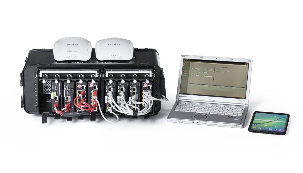 PacStar unveiled its Secure Wireless Command Post, a deployable WiFi system, in 2017. (PacStar)