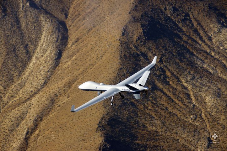 The first of a contracted three Protector UAVs for the RAF made its maiden flight in the United States on 25 September. (Crown Copyright)