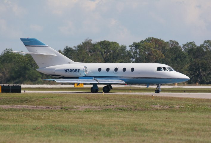 Cobham Aviation Services UK operates a fleet of Dassault Falcon 20 jets, similar to the one shown here. (Janes/Paul Jackson)