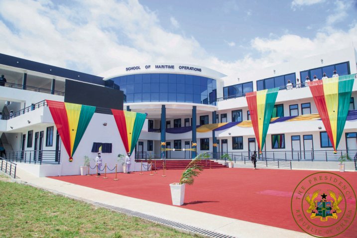 The new School of Maritime Operations at the Navtrac complex.     (The President of the Republic of Ghana)