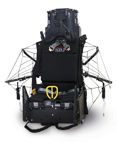 The ACES 5 seat is said to reduce overall ejection-related major injuries in general and ejection-related spinal injuries in particular. (Collins Aerospace)