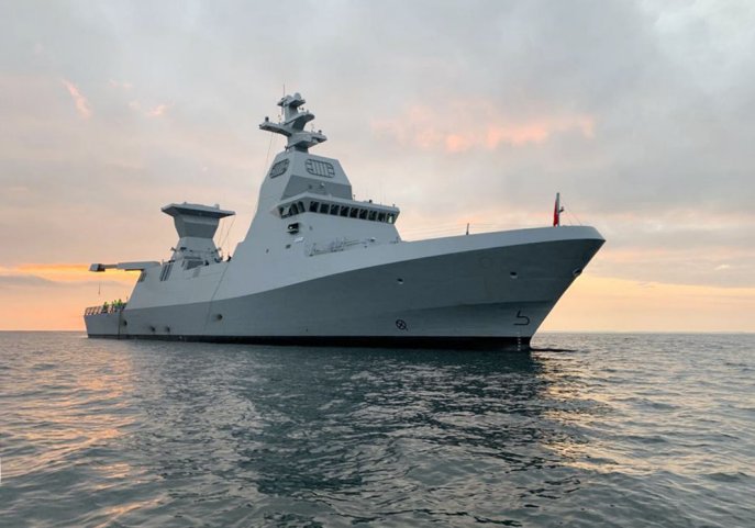 
        INS 
        Magen
         without its Israeli weapons and systems during sea trials in the Baltic.
       (Israel Defense Forces)