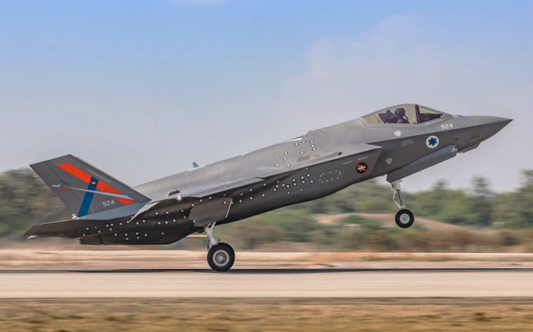 The Israeli Air Force hailed the arrival of the F-35I testbed at Tel-Nof Airbase as greatly enriching the service’s independence in improving its division of fifth-generation aircraft.  (Israeli Air Force)