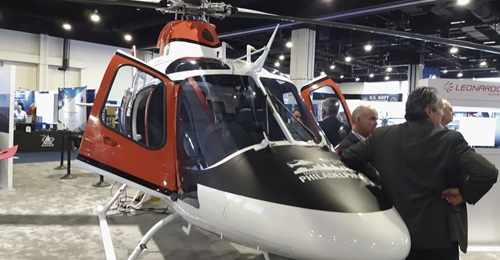 Seen at the Sea-Air-Space conference outside Washington, DC, in May 2019, the TH-73A is to replace the Bell TH-57 JetRanger in training pilots for the US Navy, the US Marine Corps and the US Coast Guard.
