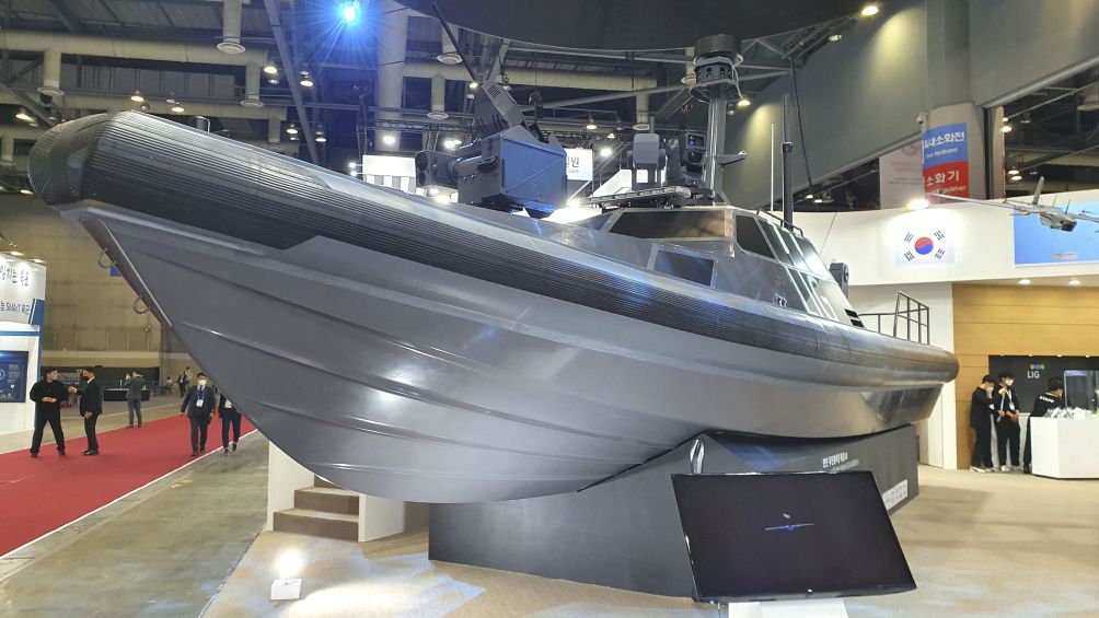 LIG Nex1 has expanded its Sea Sword family of USVs with a third vehicle. (Dae Young Kim)