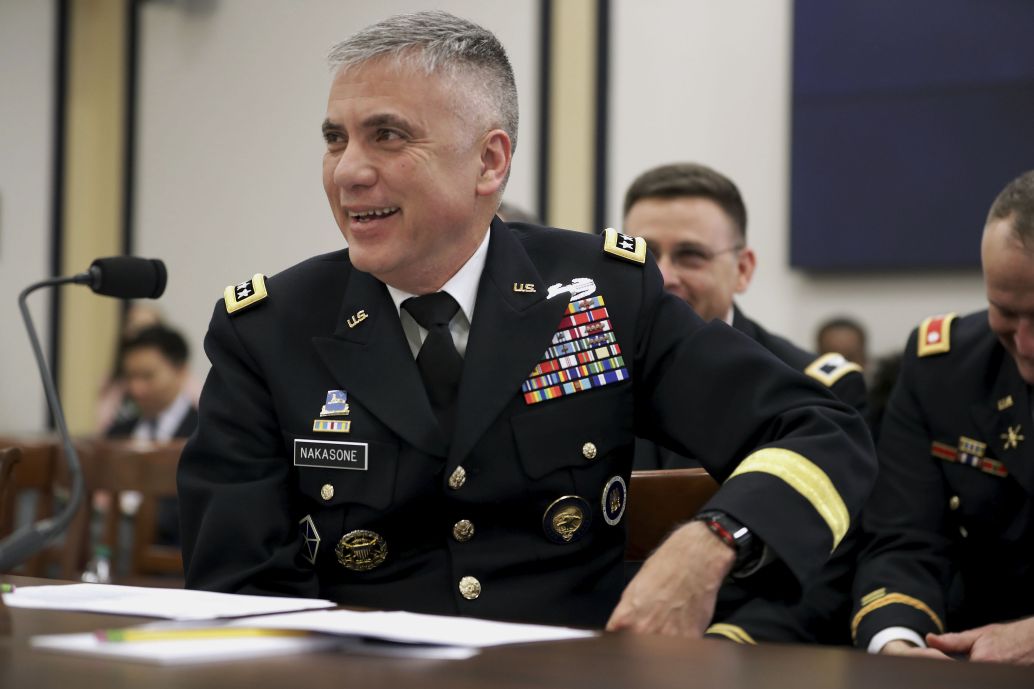 National Security Agency Director General Paul Nakasone testifies before the House Armed Services Committee’s Intelligence and Emerging Threats and Capabilities Subcommittee in Washington, DC, on 13 March 2019. Nakasone is a leading proponent of the concept of ‘persistent engagement’. (Chip Somodevilla/Getty Images)