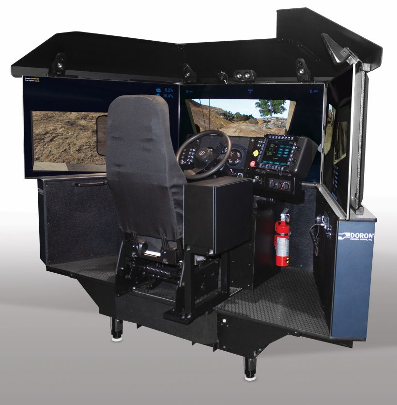 Doron Precision Systems has been awarded a contract to supply seven of its 550JLTVplus Joint Light Tactical Vehicle (JLTV) simulators to the US Army Reserve. (Doron Precision Systems)