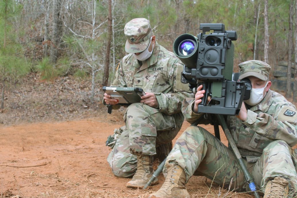 US Army soldiers field test a SPIKE LR missile system equipped with a Fire Weaver sensor-to-shooter targeting system. (Credit: Rafael Advanced Defense Systems)