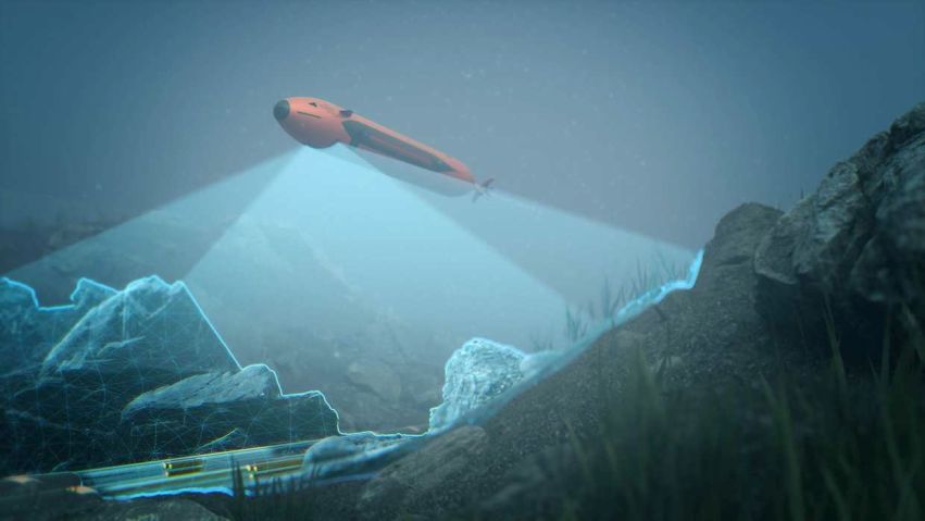 Concept art of the new long-range HUGIN Endurance AUV.  (Kongsberg Maritime)