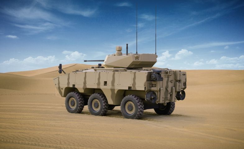 A concept image of the 6×6 Rabdan.  (Al-Jasoor)