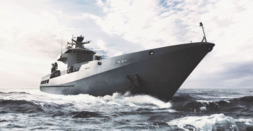 A computer-generated image of the Arafura class, which is being built under Australia's Sea 1180 Phase 1 programme.