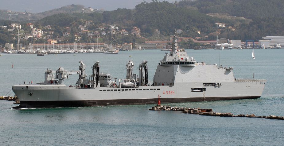 Vulcano
         was delivered to the Italian Navy on 12 March.
       (Luca Peruzzi)