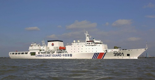 , one of the 10,000 tonne Zhaotou-class cutters operated by the CCG. On 22 January China passed a law allowing the CCG to use firepower - under certain circumstances - against foreign vessels in waters “under China's jurisdiction”....