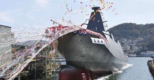 Japan's MHI launched 
        
        , the second of a planned fleet of 22 3,900 tonne-class multirole frigates for the JMSDF, on 3 March at its Nagasaki Shipyard & Machinery Works. The company announced on 29 March that it has concluded an ...