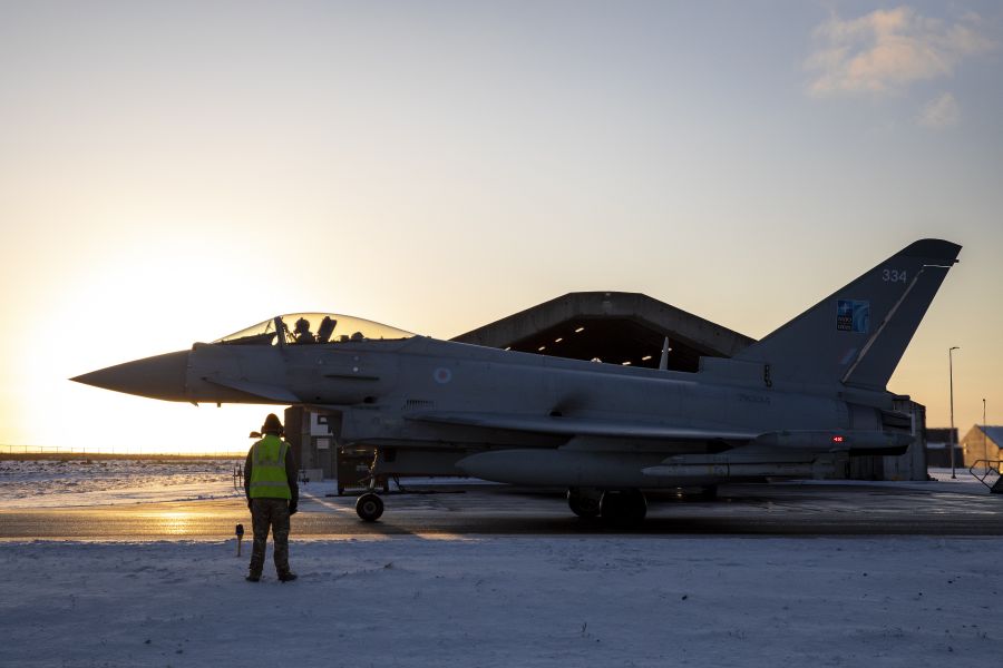 The Eurofighter Typhoon bid for Finland’s HX programme includes establishing a production line in Finland for the EJ200 engines and Finnish participation in the ECRS Mk2 AESA radar. (Royal Air Force/Cpl Cathy Sharples)