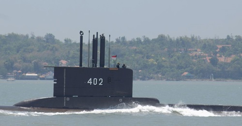 KRI 
        
         seen here during a sail pass off Surabaya in 2014. The boat was reported as missing on 21 April.